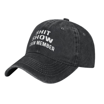 Shit Show Crew Member Printed unisex baseball cap adjustable cap outdoor sun hats trucker hat