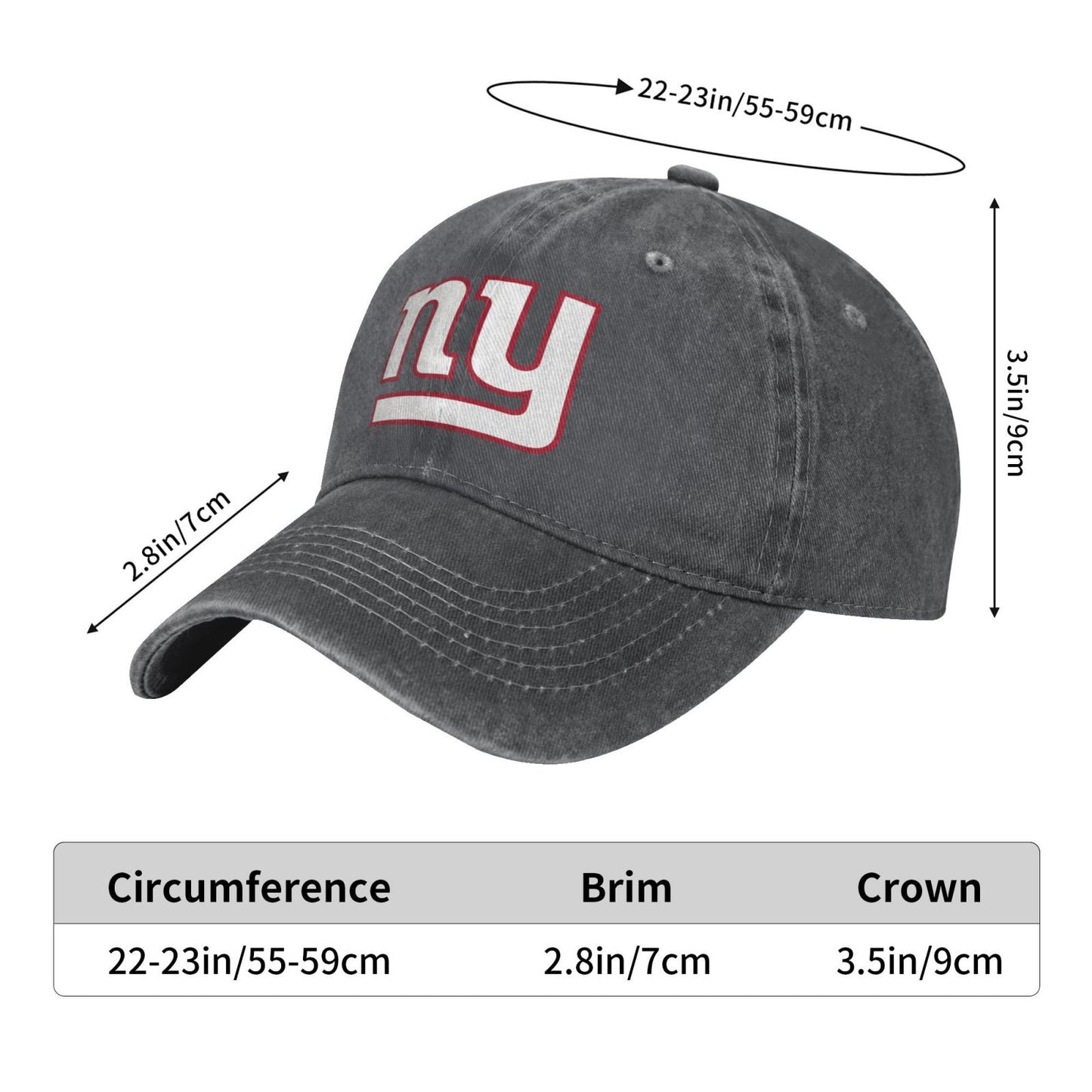 NYG Printed unisex baseball cap outdoor hats adjustable cap trucker gift hat