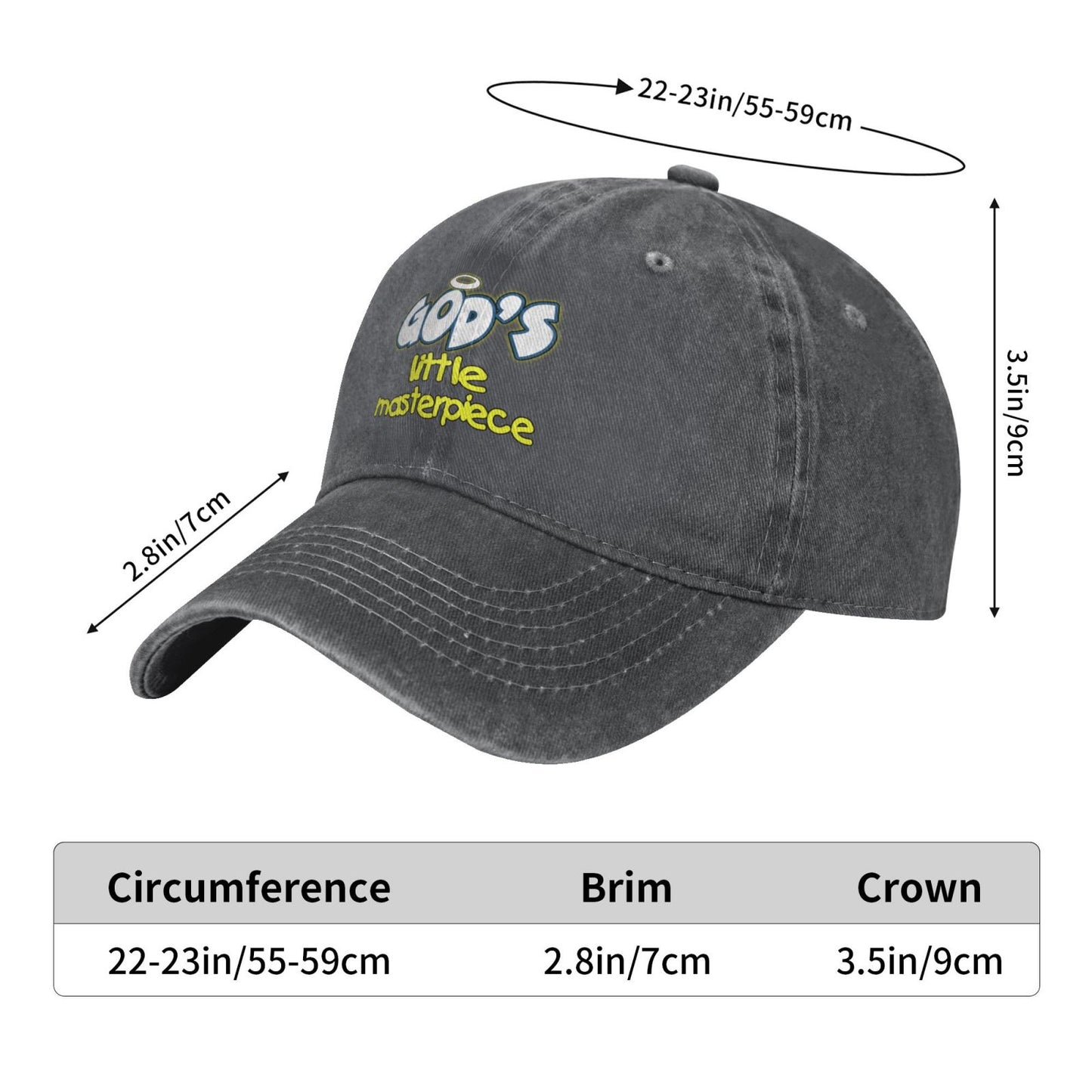 Gods Masterpiece Printed unisex baseball cap adjustable cap outdoor sun hats trucker hat