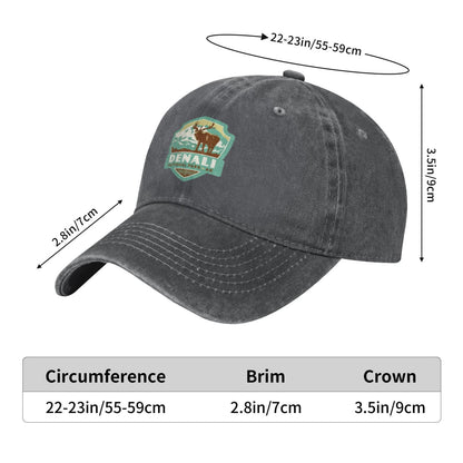 Denali National Park Printed unisex baseball cap outdoor hats adjustable cap trucker gift hat