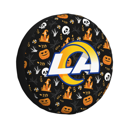 Los Angeles Rams Print Pumpkin Castle Small Printed Car Tire Cover Tire Dust Cover