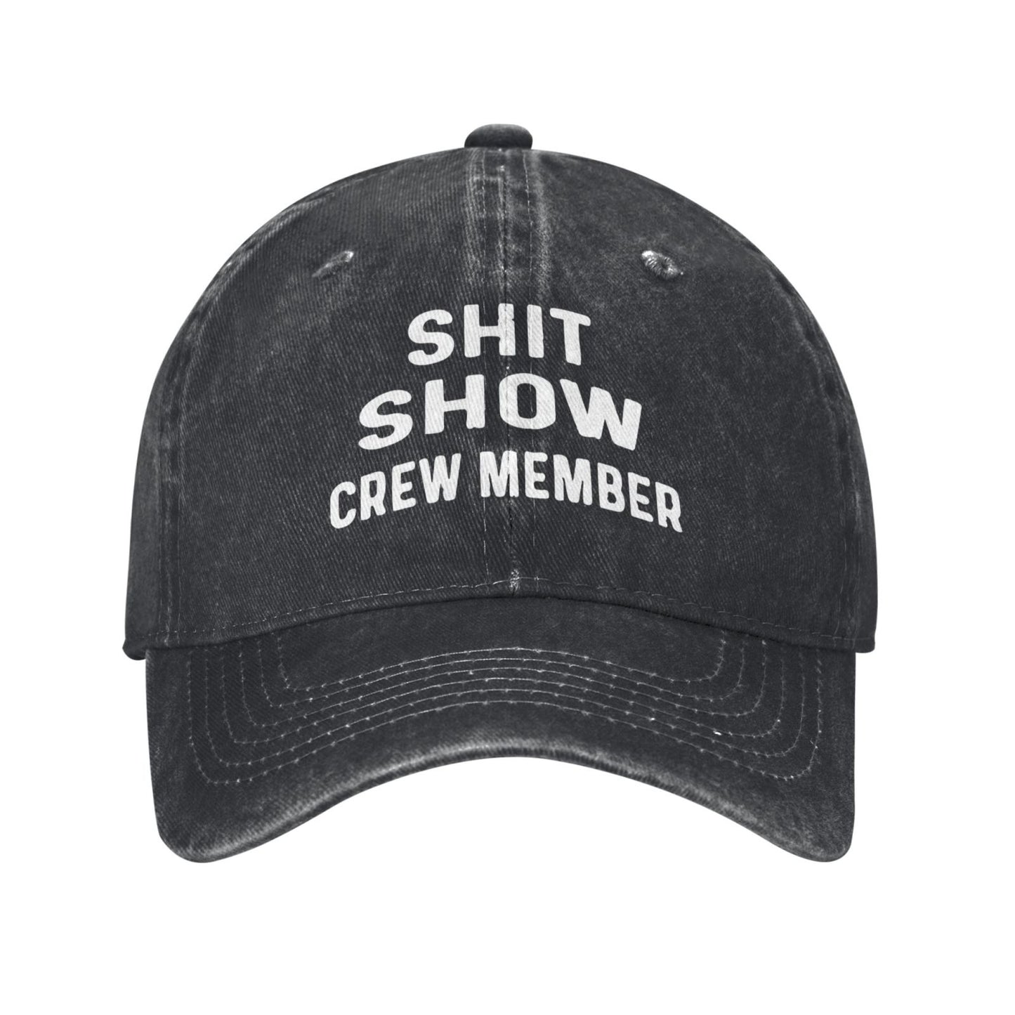 Shit Show Crew Member Printed unisex baseball cap adjustable cap outdoor sun hats trucker hat