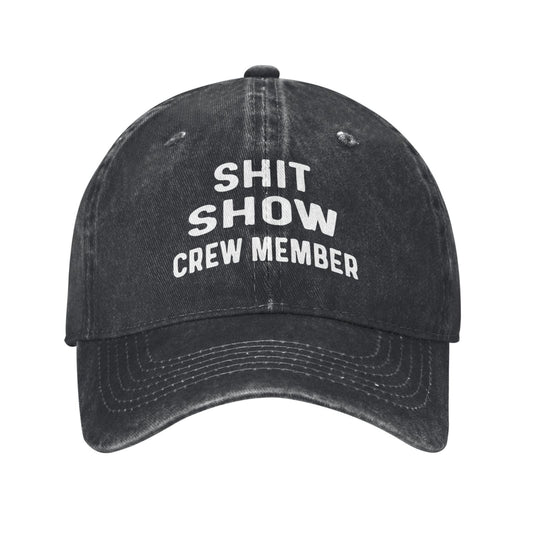 Shit Show Crew Member Printed unisex baseball cap adjustable cap outdoor sun hats trucker hat