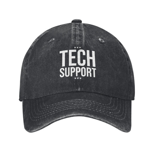 Tech Support Printed unisex baseball cap adjustable cap outdoor sun hats trucker hat