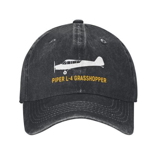 Piper L-4 Grasshopper Printing unisex baseball cap adjustable hats Outdoor leisure hat veteran gift