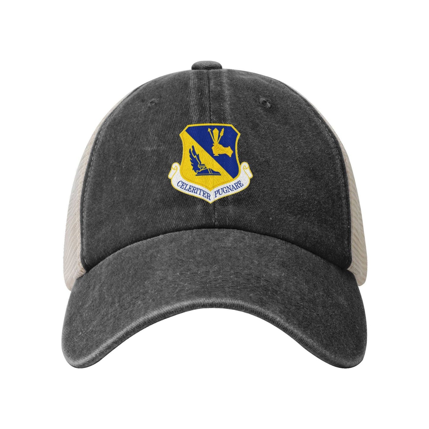 374th Airlift Wing Printed unisex baseball cap adjustable grid baseball cap veteran gift