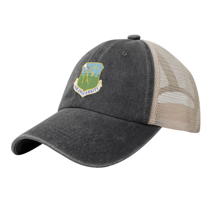Air University Printed unisex baseball cap adjustable grid baseball cap veteran gift