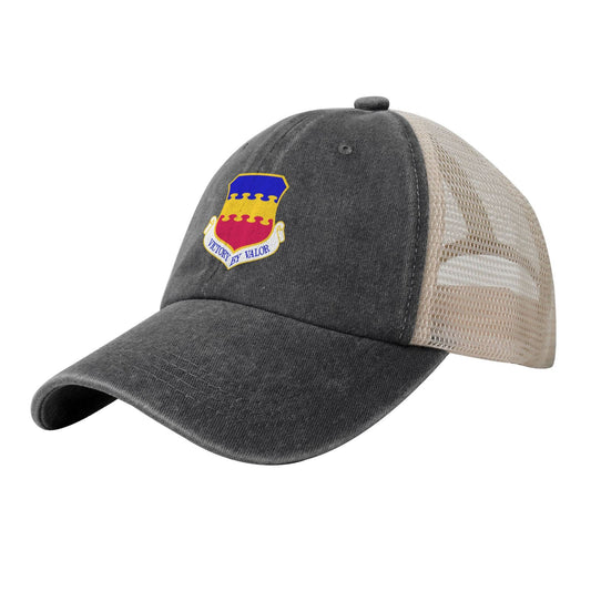 20th Fighter Wing Printed unisex baseball cap adjustable grid baseball cap veteran gift