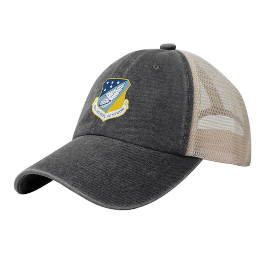 916th Air Refueling Wing Printed unisex baseball cap adjustable grid baseball cap veteran gift