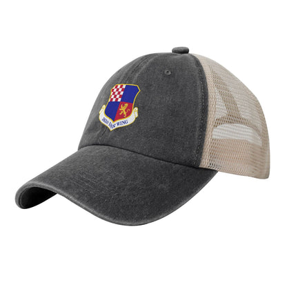 363rd ISR Wing Emblem Printed unisex baseball cap adjustable grid baseball cap veteran gift