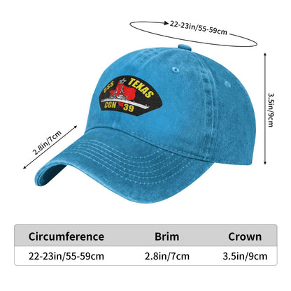 USS TEXAS CGN 39 Printed unisex baseball cap adjustable cap outdoor sunshade trucker hat