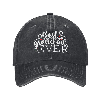 Best Grandpa Ever Printed unisex baseball cap adjustable cap outdoor sun hats trucker hat