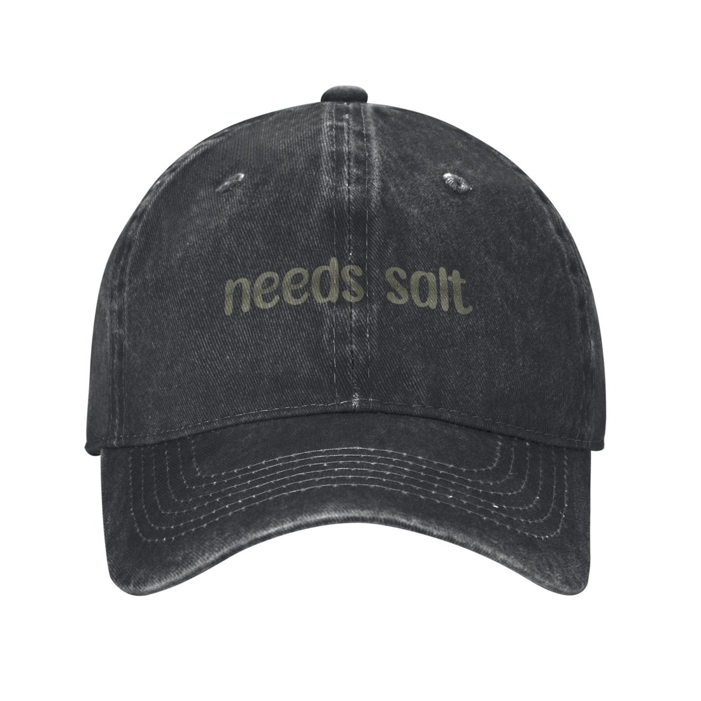 Needs Salt Printed unisex baseball cap adjustable cap outdoor sun hats trucker hat