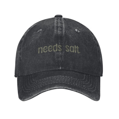 Needs Salt Printed unisex baseball cap adjustable cap outdoor sun hats trucker hat