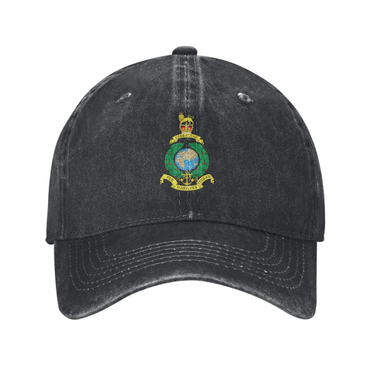 RoyalMarineBadge Printed unisex baseball cap adjustable cap outdoor trucker hat veterans Gifts