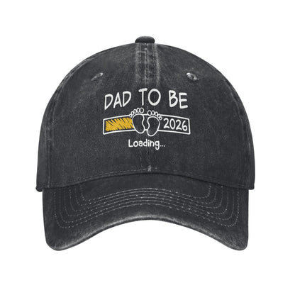 Dad To Be 2026 Loading Printed unisex baseball cap outdoor hats adjustable cap trucker gift hat