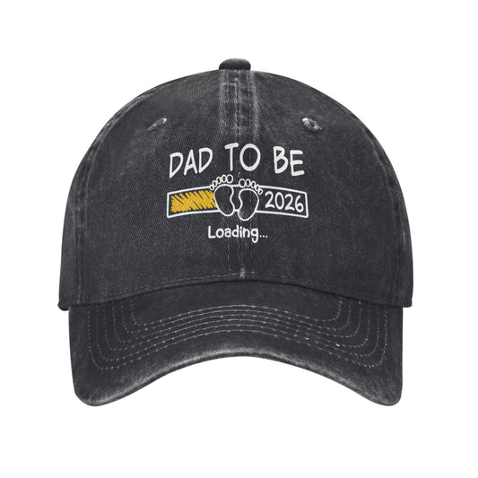 Dad To Be 2026 Loading Printed unisex baseball cap outdoor hats adjustable cap trucker gift hat