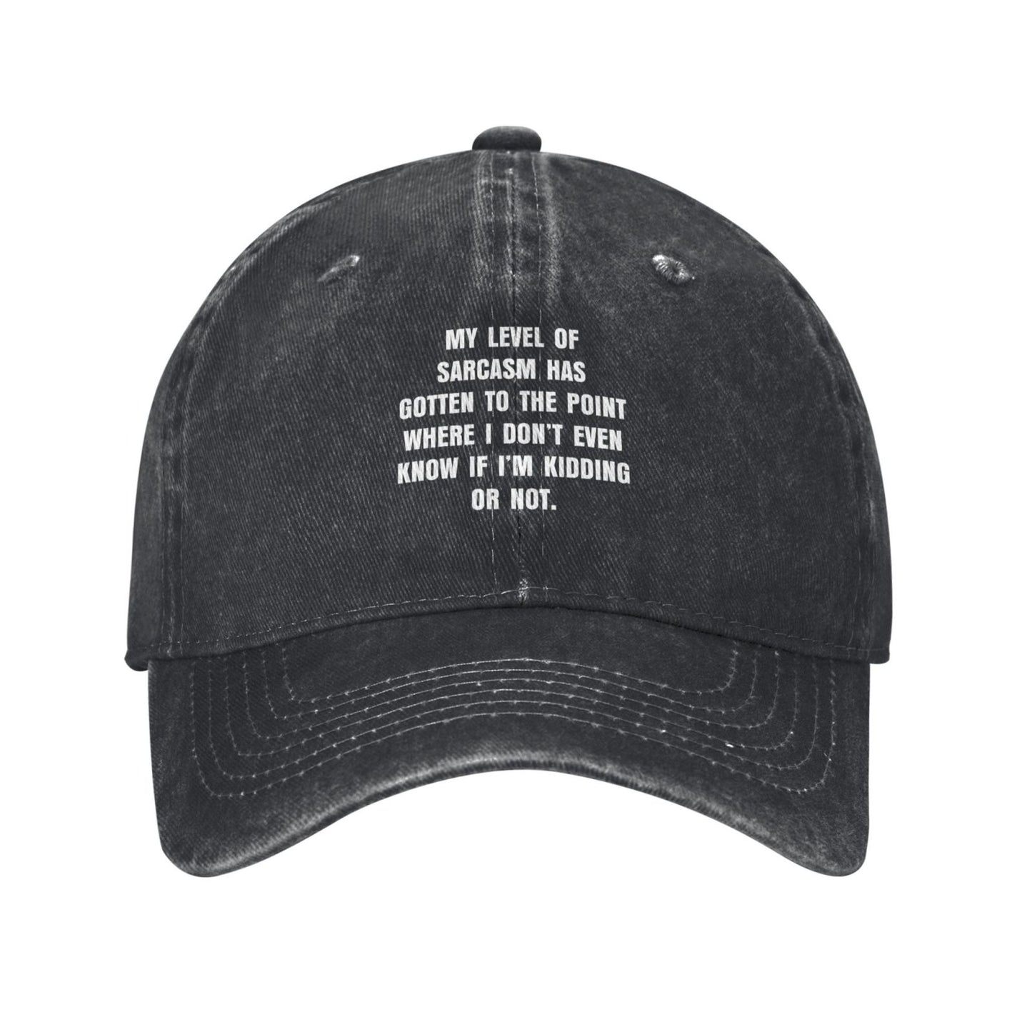 My Level Of Sarcasm Humorous Printed unisex baseball cap adjustable cap outdoor sunshade trucker hat