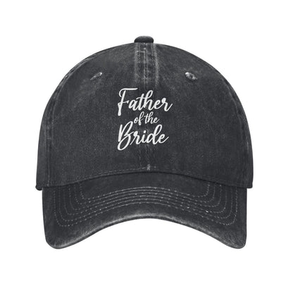 Fatherof The Bride Printed unisex baseball cap adjustable cap outdoor sun hats trucker hat