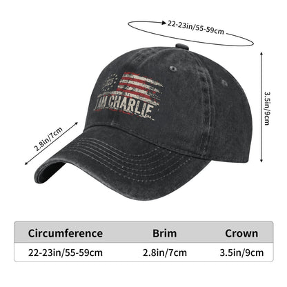 2025 I Am Charlie Printed unisex baseball cap outdoor hats adjustable cap trucker gift hat