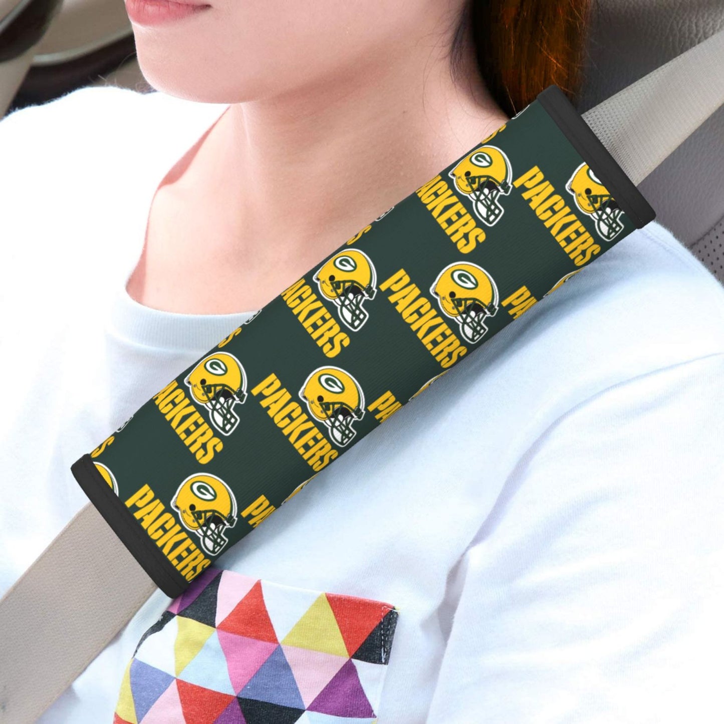 Green Bay Packers Car seat belt shoulder strap adult seat belt protective cover