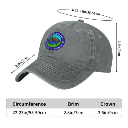 Seal Of Lake County, California Printed unisex baseball cap adjustable cap outdoor sun hats trucker hat