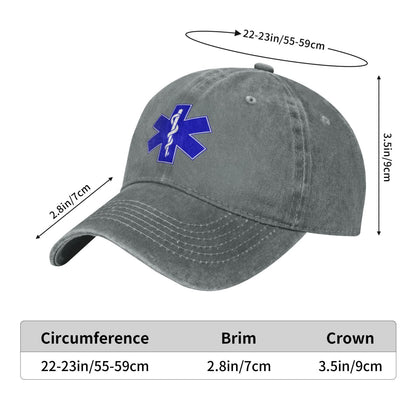 Star Of Life2 Printed unisex baseball cap adjustable cap outdoor trucker hat veterans Gifts