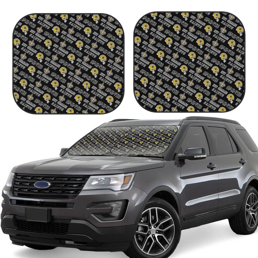 New Orleans Saints foldable Car front windshield sunshade UV resistant sunshade