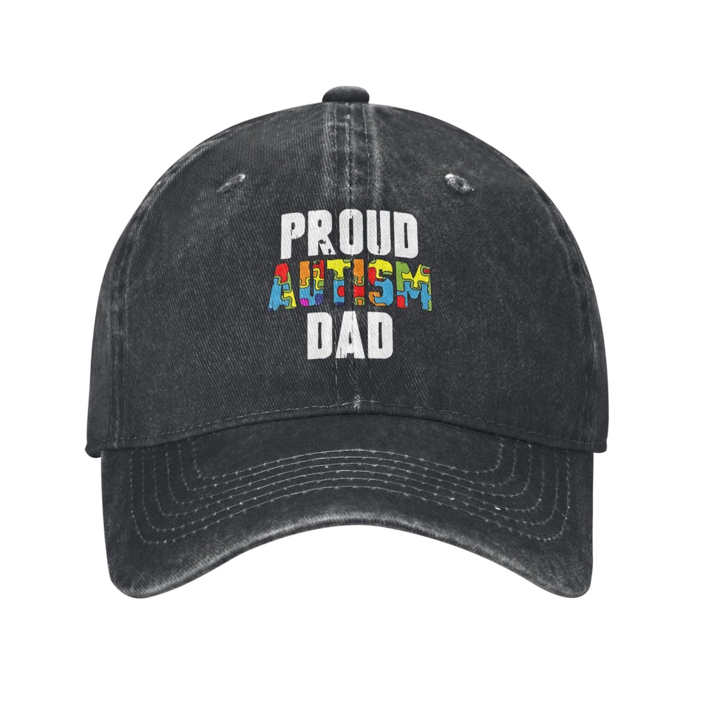 Proud Autism Dad Printed unisex baseball cap adjustable cap outdoor sun hats trucker hat
