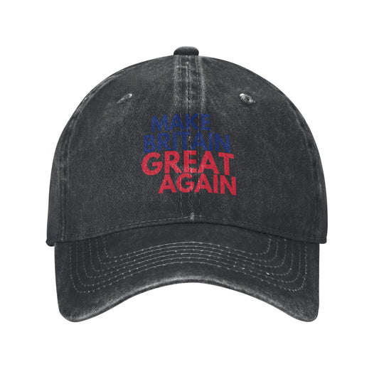 Sticker MAKE BRITAIN GREAT AGAIN Printed unisex baseball cap adjustable cap outdoor trucker hat veterans Gifts