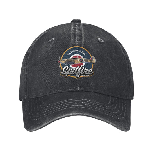 SUPERMARINE SPITFIRE AIRPLANE AIRCRAFT Printed unisex baseball cap outdoor hats adjustable cap trucker gift hat