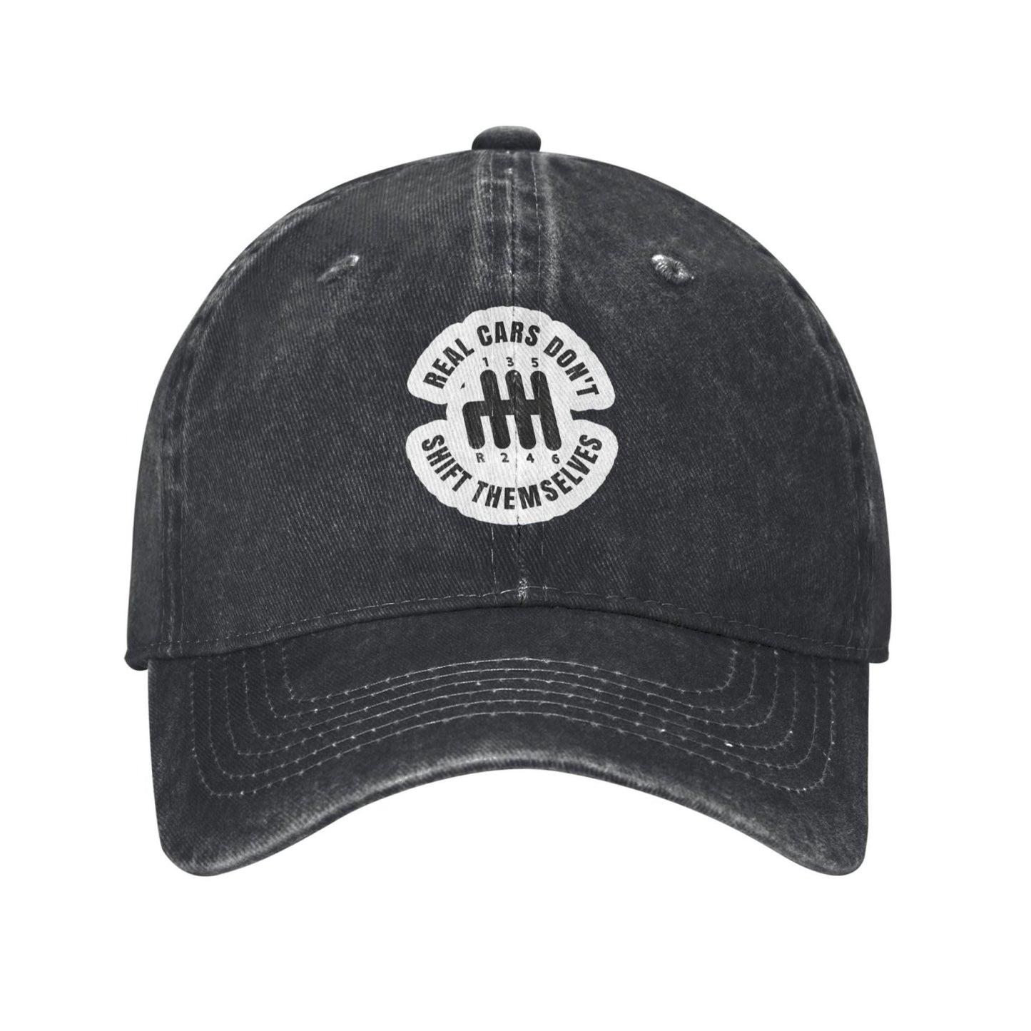 Real Cars Don't Shift Themselves (2) Printed unisex baseball cap adjustable cap outdoor sun hats trucker hat