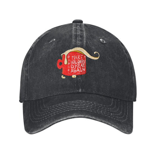 Make Holidays Great Again Printed unisex baseball cap adjustable cap outdoor sun hats trucker hat