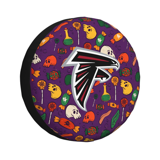 Atlanta Falcons print Halloween candy print car tire cover tire dust cover