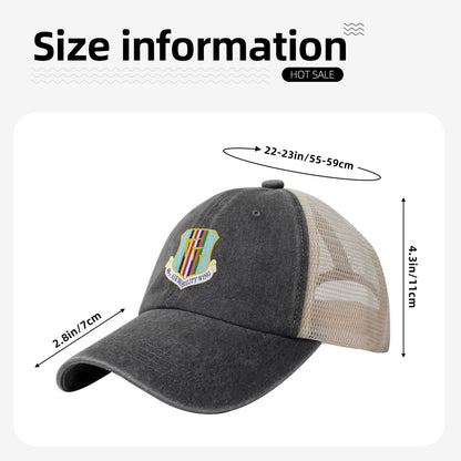 60th Air Mobility Wing Printed unisex baseball cap adjustable grid baseball cap veteran gift