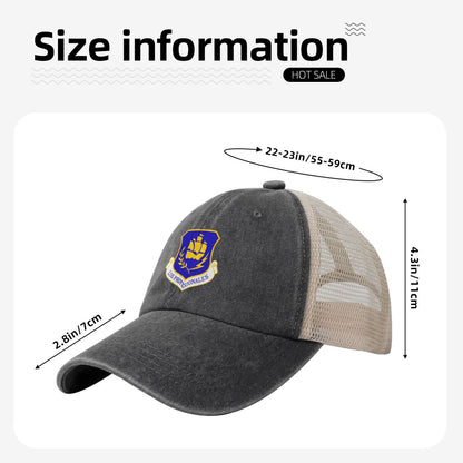 USAF-24th Wing Printed unisex baseball cap adjustable grid baseball cap veteran gift