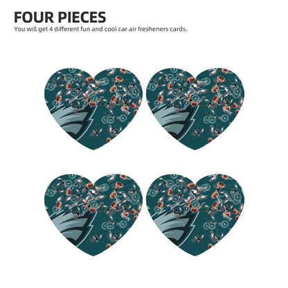 4-pcs Philadelphia Eagles Car Air Fresheners Cards Set car aromatherapy tablets