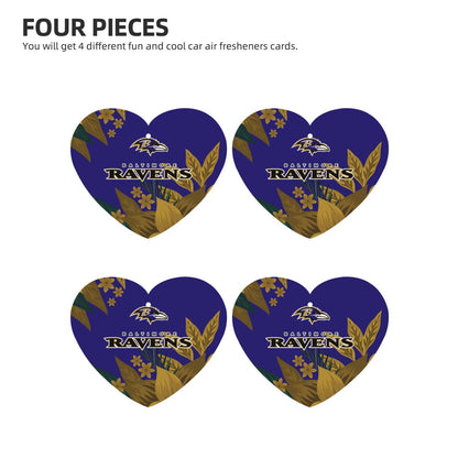 4pcs- Baltimore Ravens car aromatherapy tablets Car Air Fresheners Cards Set