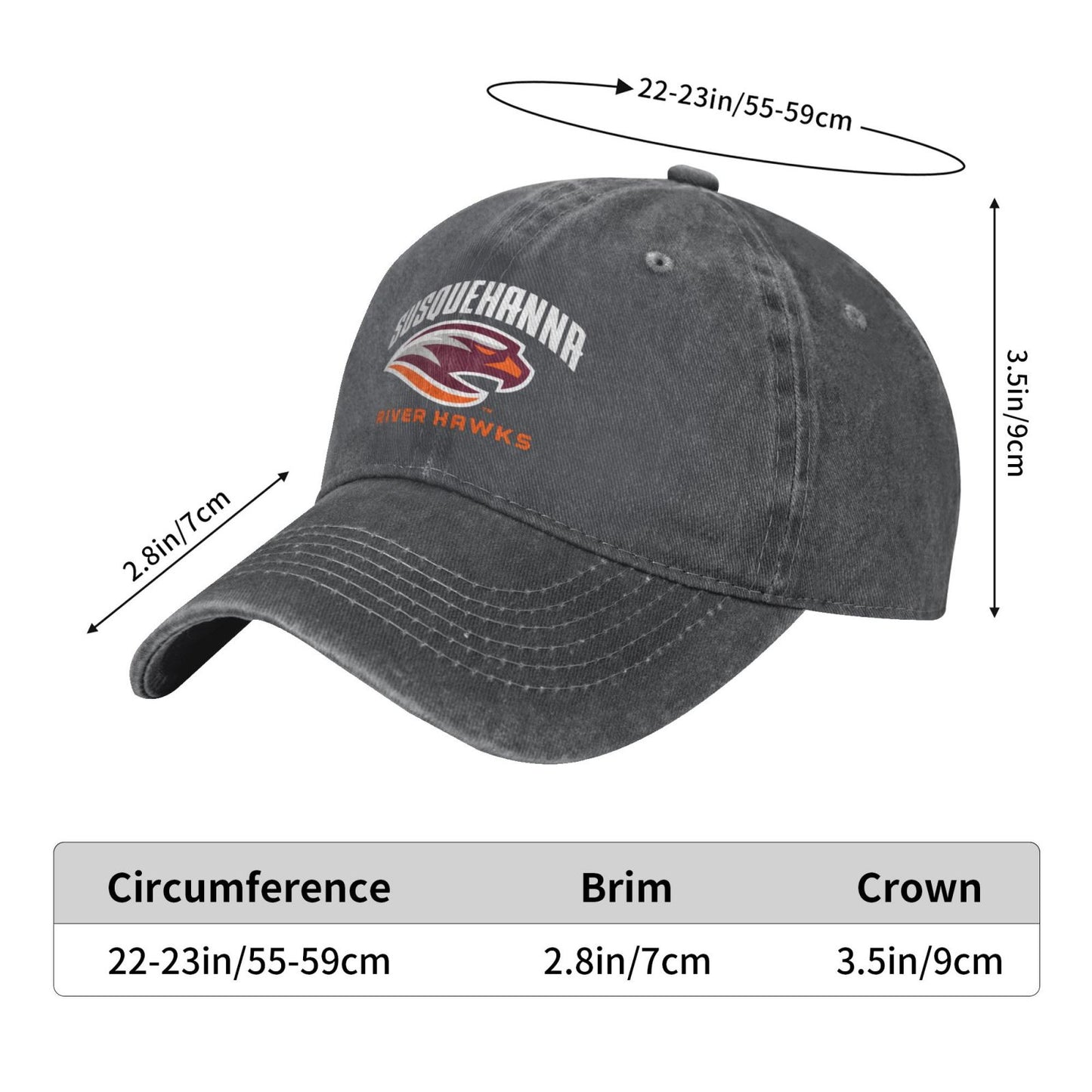 Susquehanna Printed unisex baseball cap adjustable cap outdoor trucker hat veterans Gifts