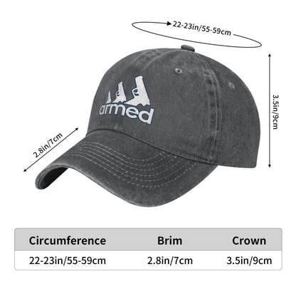 Armed Pistol Printed unisex baseball cap adjustable cap outdoor sun hats trucker hat