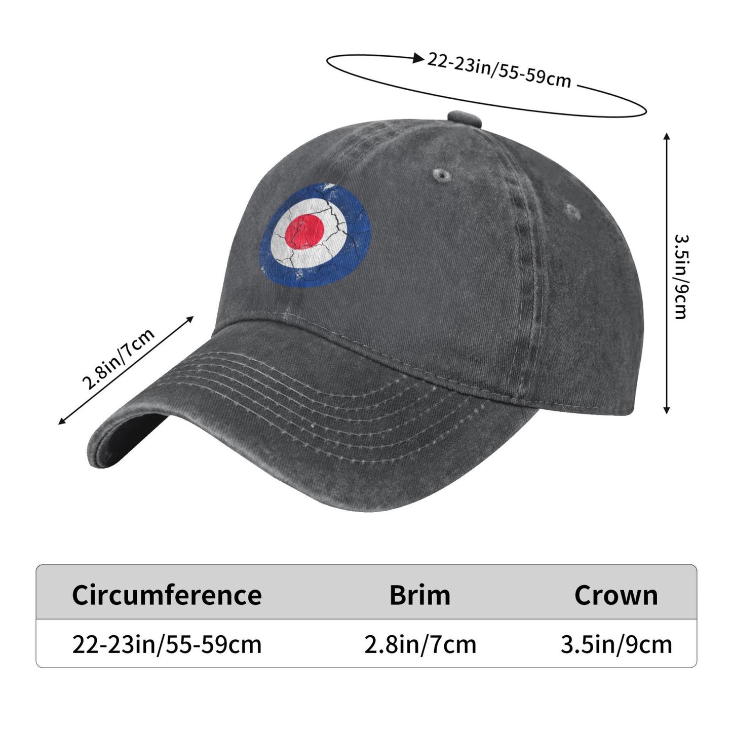 ROYAL AIR FORCE Printed unisex baseball cap adjustable cap outdoor trucker hat veterans Gifts