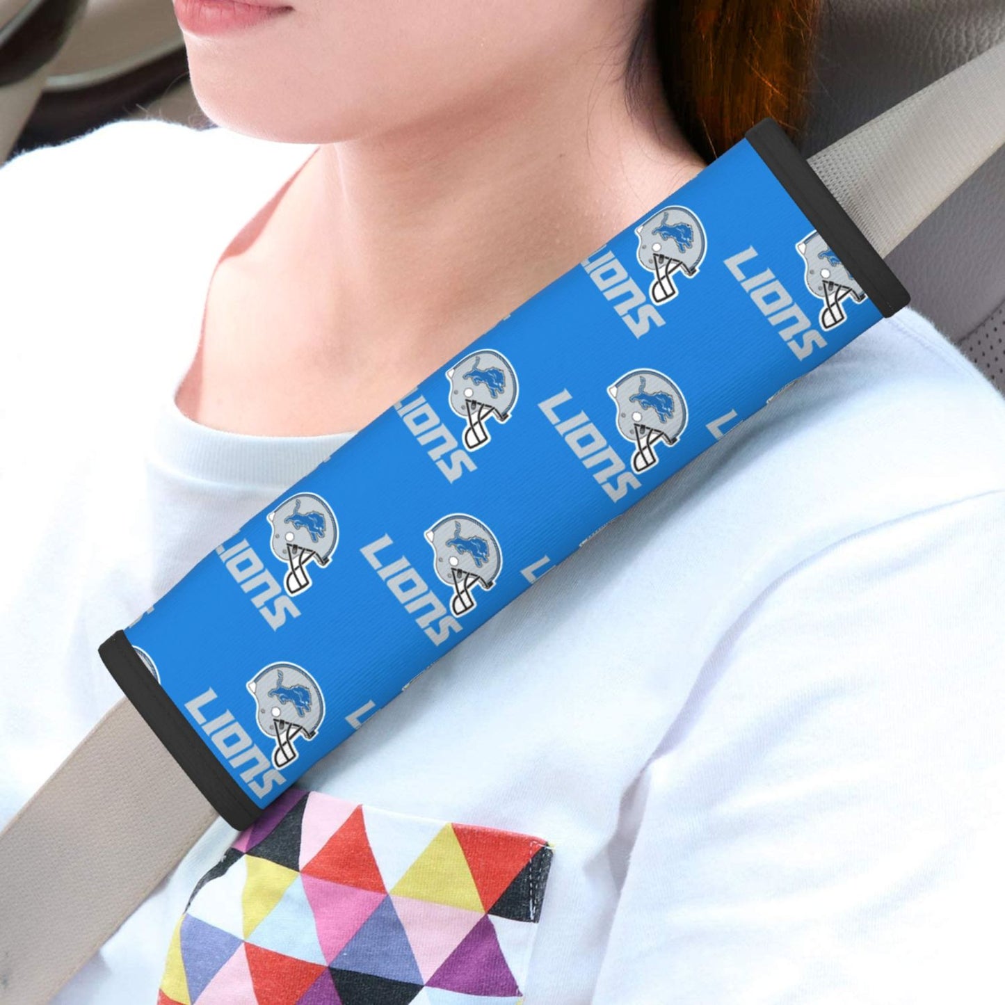 Detroit Lions Car seat belt shoulder strap adult seat belt protective cover
