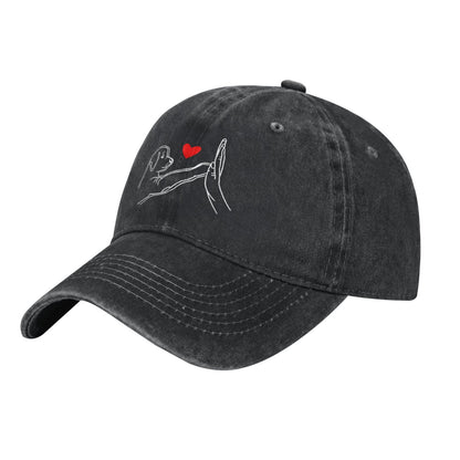 Dog's Loving High Five Printed unisex baseball cap adjustable cap outdoor sun hats trucker hat