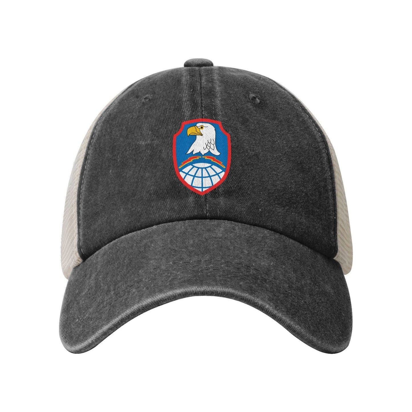 USA Space And Missile Defense Command Printed unisex baseball cap adjustable grid baseball cap veteran gift