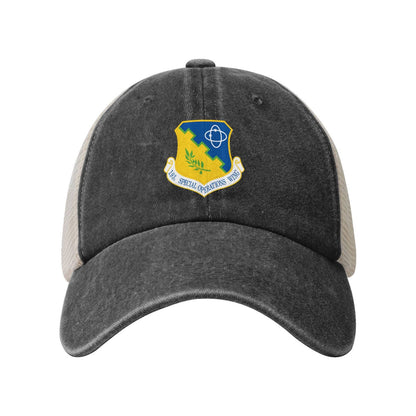 193d Special Operations Wing Printed unisex baseball cap adjustable grid baseball cap veteran gift