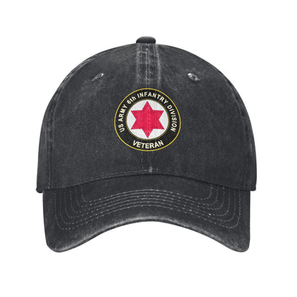 US Army 6th Infantry Division Printed unisex baseball cap adjustable cap outdoor sun hats trucker hat