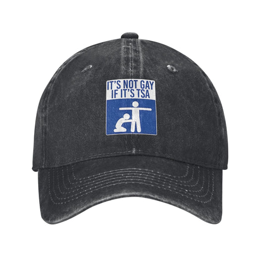 It's Not Gay If It's TSA Printed unisex baseball cap adjustable cap outdoor sun hats trucker hat