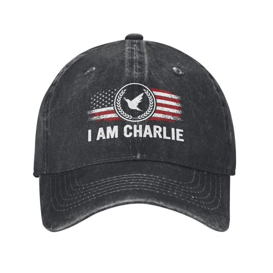 I Am Charlie USA Flag Printed unisex baseball cap outdoor hats adjustable cap trucker gift hat