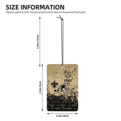 4-pcs New Orleans Saints Car Air Fresheners Cards Set car aromatherapy tablets