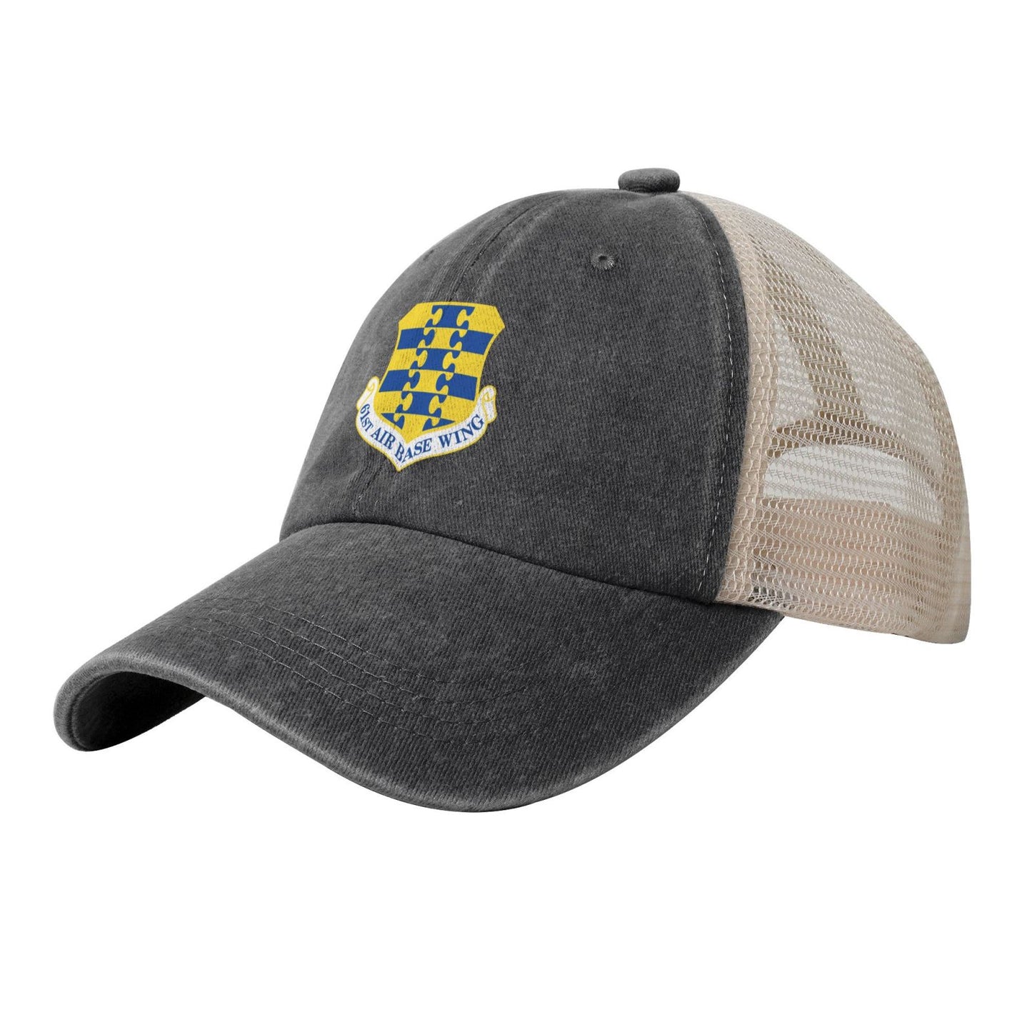 61st Air Base Wing Printed unisex baseball cap adjustable grid baseball cap veteran gift